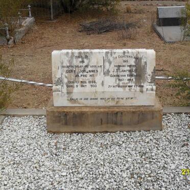 LAMPRECHT Gert Johannes 1855-1933 &amp; J.S. VAN RENSBURG 1857-1945