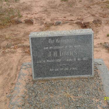 LOWIES J.H. 1890-1927