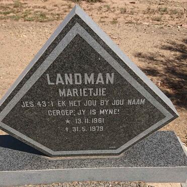 LANDMAN Marietjie 1961-1979