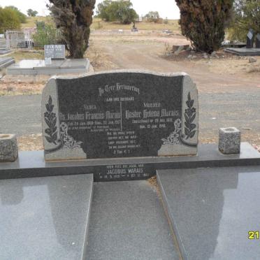MARAIS Jacobus Francois 1868-1957 &amp; Hester Helena LE ROUX 1872-1948 :: MARAIS Jacobus 1891-1967