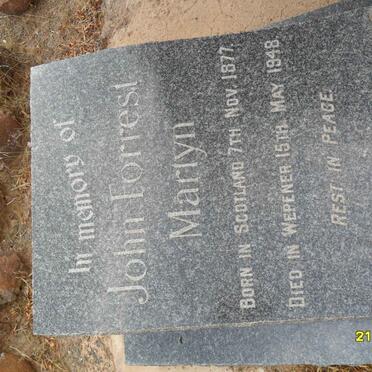 MARTYN John Forrest 1877-1948