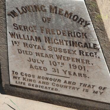 NIGHTINGALE Frederick William -1901