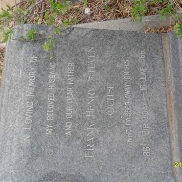 OCHSE Frank Henry Steven -1966