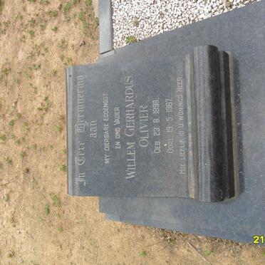 OLIVIER Willem Gerhardus 1898-1967