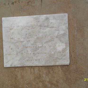 OLIVIER Zacharia Maria nee BAM 1878-1950