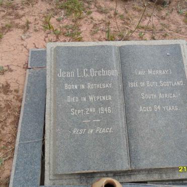 ORCHISON Jean L.C. nee MURRAY -1946