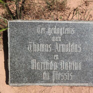 PLESSIS Thomas Arnoldus, du &amp; Marinda Davina
