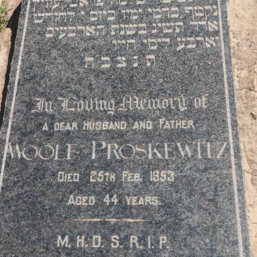 PROSKEWITZ Woolf -1953