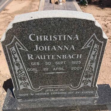 RAUTENBACH Christina Johanna 1925-2007