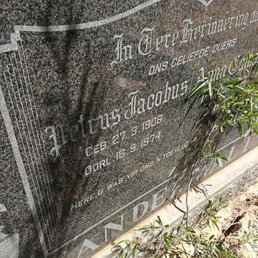 WALT Petrus Jacobus, van der 1906-1974 &amp; Anna Catharina COX 1911-1982