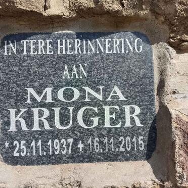KRUGER Mona 1937-2015