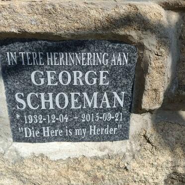 SCHOEMAN George 1932-2015