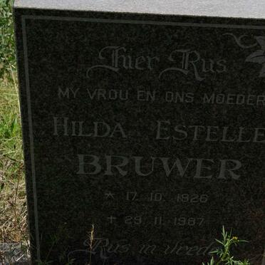BRUWER Hilda Estelle 1926-1987