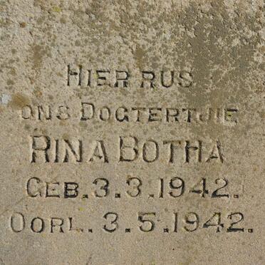 BOTHA Rina 1942-1942