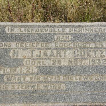 COETZEE H. Tjaart -19?2
