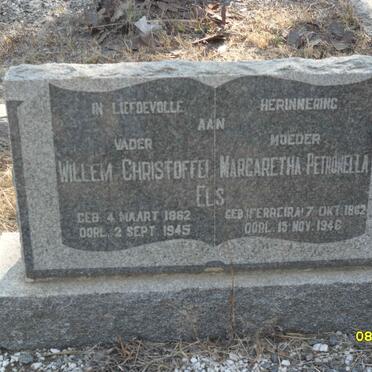 ELS Willem Christoffel 1862-1945 &amp; Margaretha Petronella FERREIRA 1862-1946