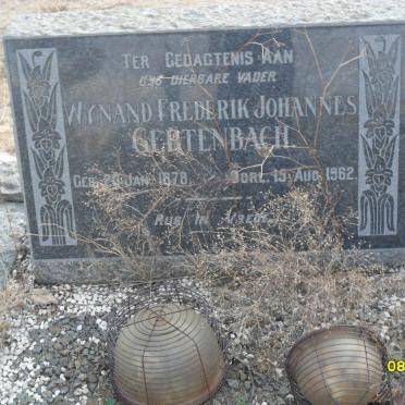 GERTENBACH Wynand Frederik Johannes 1878-1962