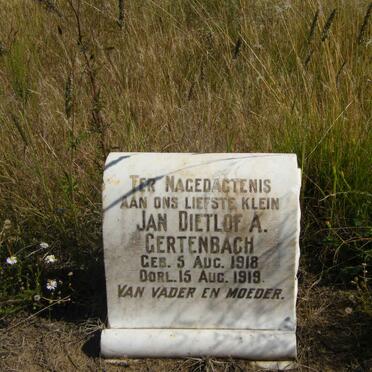 GERTENBACH Jan Dietlof A. 1918-1919