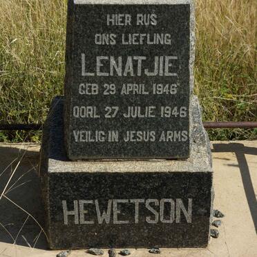 HEWETSON Lenatjie 1946-1946