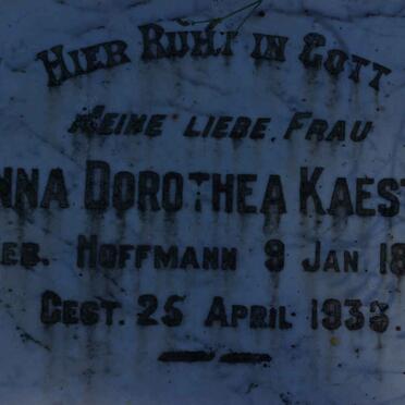 KAESTNER Anna Dorothea nee HOFFMANN 1861-1936