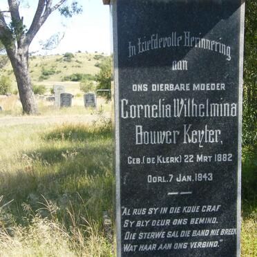 KEYTER Cornelia Wilhelmina Bouwer nee DE KLERK 1882-1943