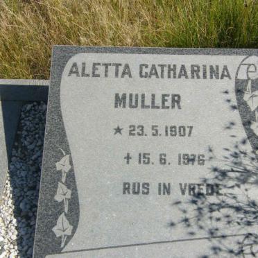 MULLER Aletta Catharina 1907-1976
