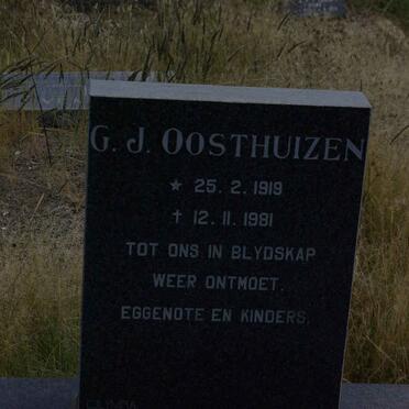 OOSTHUIZEN G.J. 1919-1981