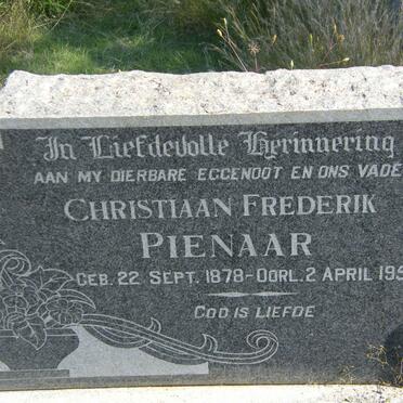 PIENAAR Christiaan Frederik 1878-1958