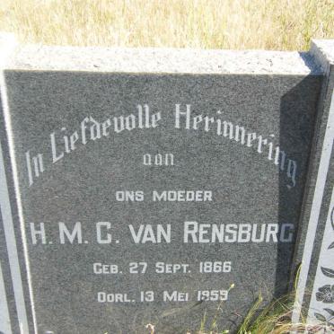 RENSBURG H.M.C., van 1866-1959