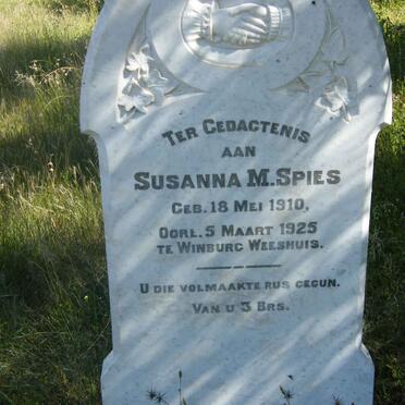 SPIES Susanna M. 1910-1925