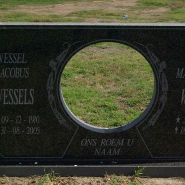 WESSELS Wessel Jacobus 1910-2005 &amp; Johanna Margaretha 1919-2006