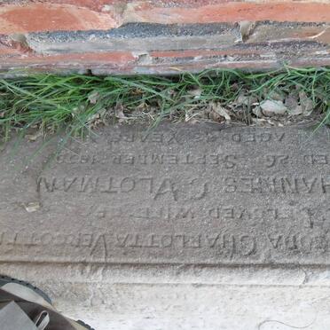 VLOTMAN Maria Jacoba Charlotta nee VERGOTTINI -1828