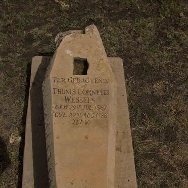 WESSELS Thunis Cornelus 1887-1888