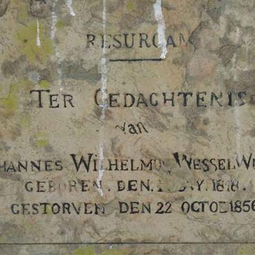 WESSELS Johannes Wilhelmus Wessel 1818-1856