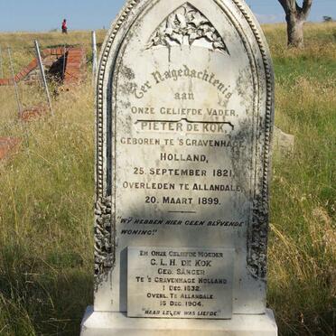 KOK Pieter, de 1821-1899 &amp; C.L.H. SÄNGER 1832-1904