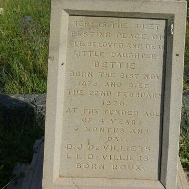 VILLIERS Bettie, de 1873-1878