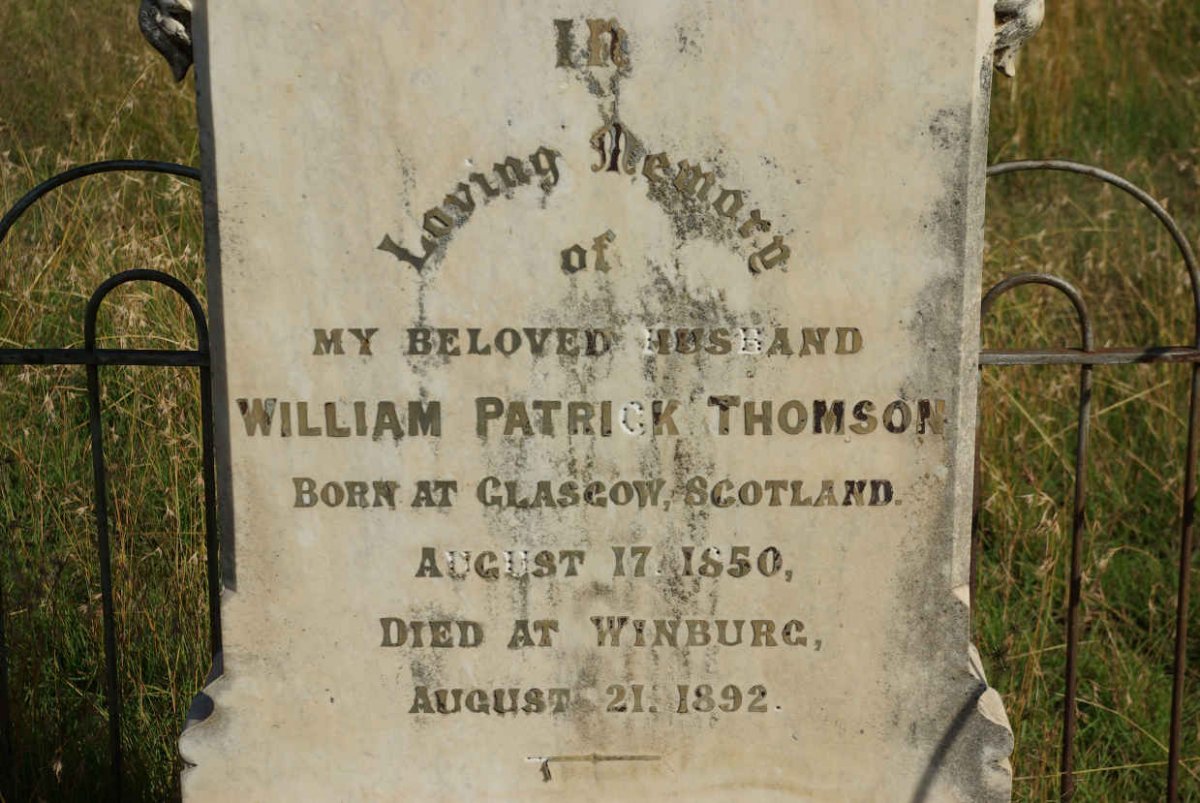 THOMSON William Patrick 1850-1892