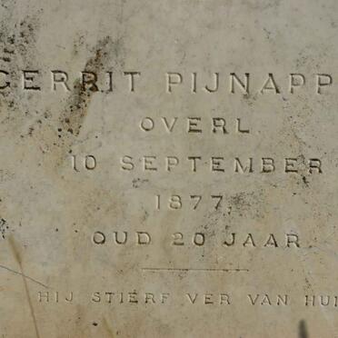 PIJNAPPEL Gerrit -1877