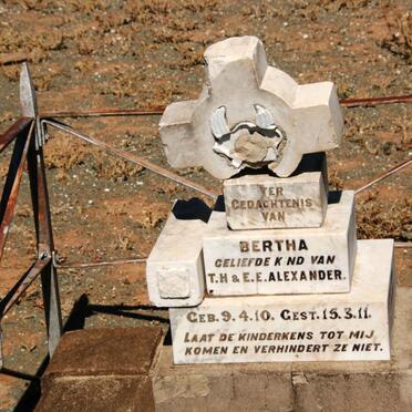 ALEXANDER Bertha 1910-1911