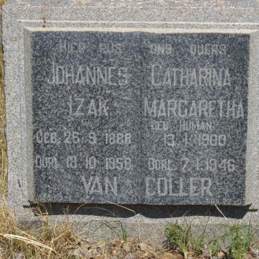 COLLER Johannes Izak, van 1888-1956 &amp; Catharina Margaretha nee HUMAN 1900-1946