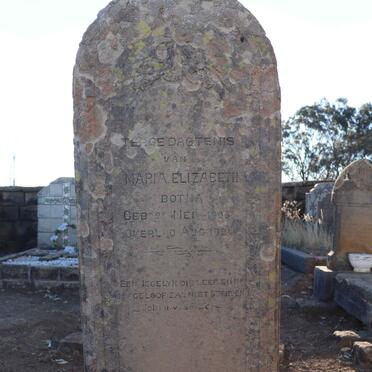 BOTHA Maria Elizabeth 1905-1921