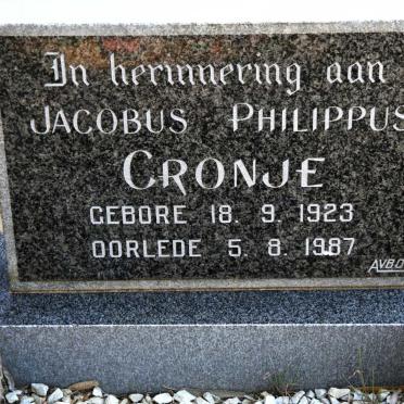 CRONJE Jacobus Philippus 1923-1987