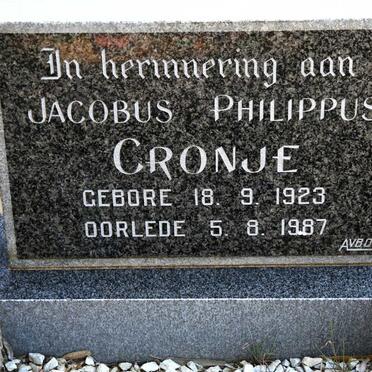 CRONJE Jacobus Philippus 1923-1987