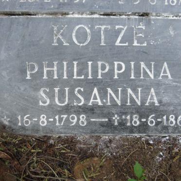 KOTZÉ Philippina Susanna 1798-1869