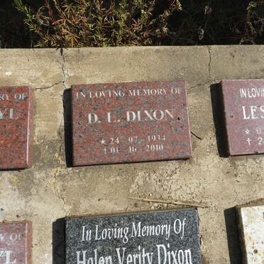 DIXON D.L. 1934-2010
