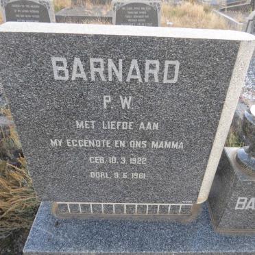 BARNARD J.A.J. 1921-1985 