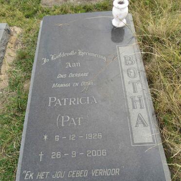 BOTHA Patricia 1926-2006