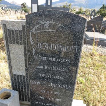 BEZUIDENHOUT Dawid Jacobus 1891-1967