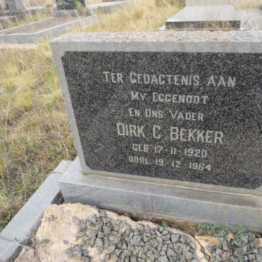 BEKKER Dirk C. 1920-1964