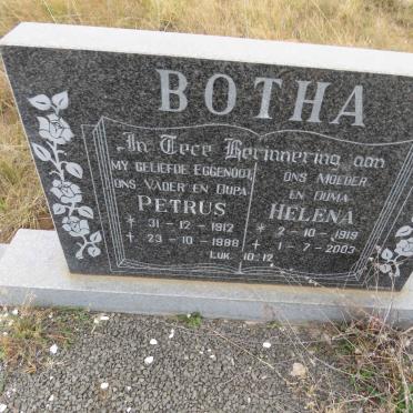 BOTHA Petrus 1912-1988 & Helena 1919-2003